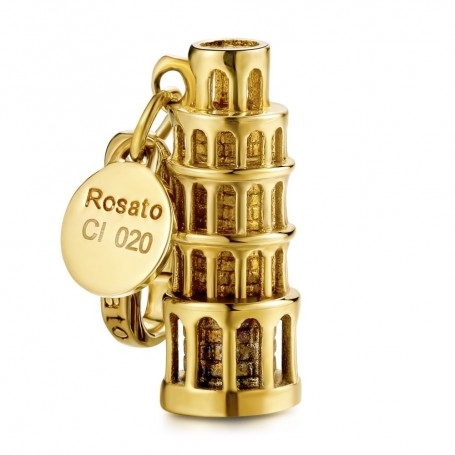 Ciondolo Rosato Charm My City Torre di Pisa oro