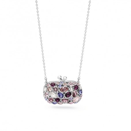 Collana Rosato Icone clutch cristalli rosa