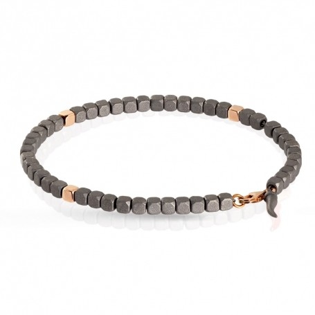 Bracciale Uomo Mano J linea Minimal cubi piccoli