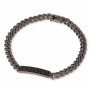 Bracciale Mano j linea Groumette con Targa