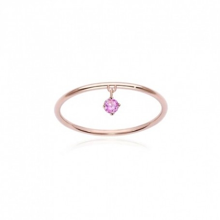 Burato Gioielli Anello Pink Solitaire Charm