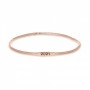 Bracciale dell'Anno Tondo in Oro Rosa 9kt Personalizzato - Medium