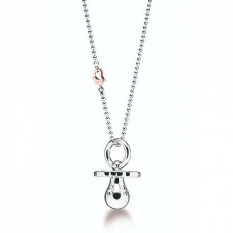 CIONDOLO "I CIUCCI" IN ARGENTO CON DIAMANTINO E COLLANA IN ARGENTO