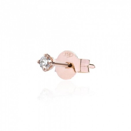 Burato Gioielli White Solitaire Pin M