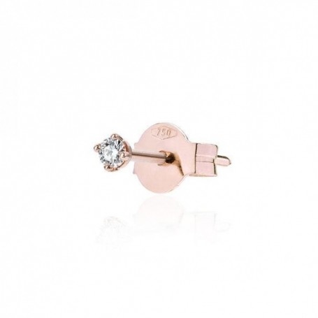 Burato Gioielli Orecchino White Solitaire
