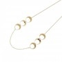 Aquaforte Collana Lune con sei elementi lucidi e spazzolati