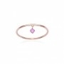 Burato Gioielli Anello Pink Solitaire Charm