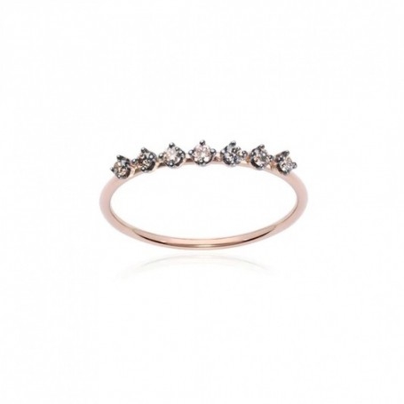 Burato Gioielli Anelli Brown Long Solitaire
