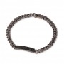 Bracciale Mano j linea Groumette con Targa