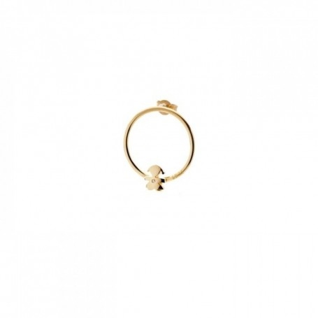 Mono Orecchino Sagoma Bimba In Oro Giallo 9Kt