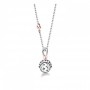 Collana Suonamore in argento placcato oro rosa con diamante