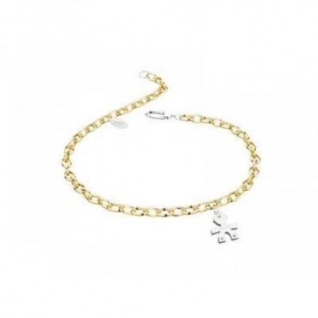 Bracciale le BeBè Maschietto oro bianco e giallo