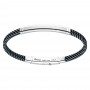Bracciale Zancan Uomo Bicolore Kevlar E Argento