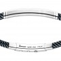 Bracciale Zancan Uomo Bicolore Kevlar E Argento