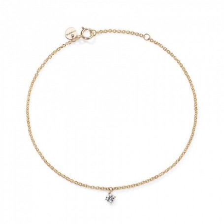 Burato Gioielli Bracciale White Solitaire Yellow M