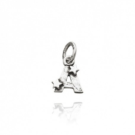 Charm Giovanni Raspini Lettera A Con Stelle Argento