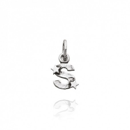 Charm Giovanni Raspini Lettera S Con Stelle Argento