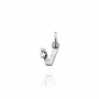 Charm Giovanni Raspini Lettera V Con Stelle Argento
