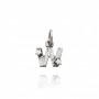 Charm Giovanni Raspini Lettera W Con Stelle Argento