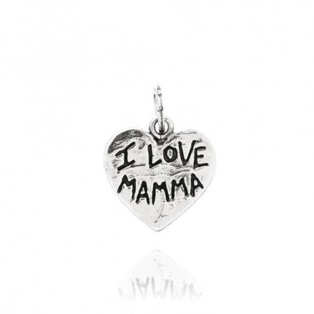 Charm Giovanni Raspini I Love Mamma Argento