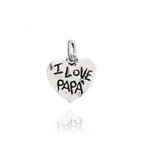 Charm Giovanni Raspini I Love Papà Argento