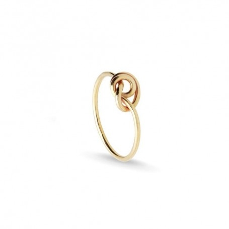 Rubinia Anello in Oro Giallo Con Nodino Medio