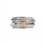 Rubinia Filodellavita Classic 13 Fili In Argento E Cuore Oro Rosa 9kt
