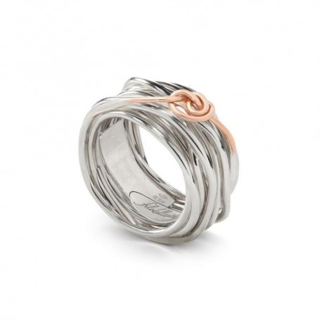 Rubinia Filodellavita Classic 13 Fili In Argento e Nodino Filodamore In Oro Rosa 9kt
