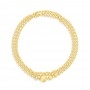 Collana Iconica "IVY Slim" Convertibile Con Boules In Oro Incise A Mano E Diamanti (Lunga)