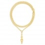 Collana Iconica "IVY Slim" Convertibile Con Boules In Oro Incise A Mano E Diamanti (Lunga)