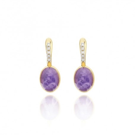 Orecchini Nanis Ciliegine Violetta "Boules"
