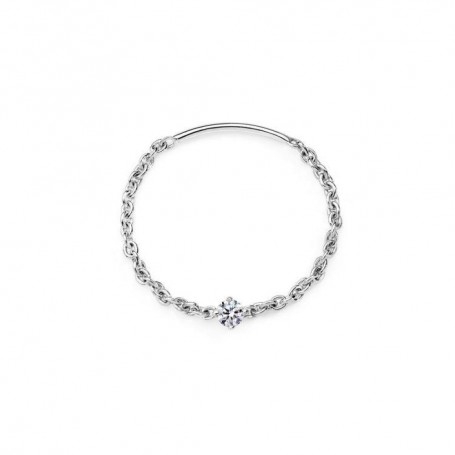 Burato Gioielli Anello Soft White Solitaire White M