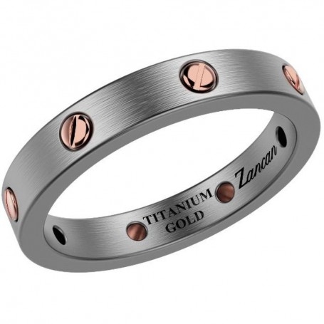 Zancan Anello Eternity In Titanio