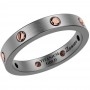 Zancan Anello Eternity In Titanio