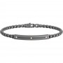 Zancan Bracciale Eternity In Titanio E Diamanti