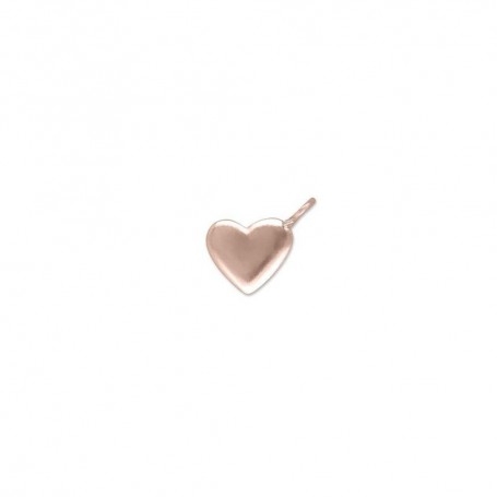 Rubinia Sigillo Cuore 10mm In Oro Rosa 9kt