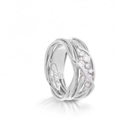 Rubinia Filodellavita Ten 10 Fili In Oro Bianco 18kt E Diamanti Bianchi
