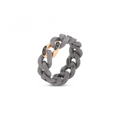 Anello ManoJ In Titanio Groumette