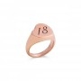 Rubinia Anello Da Mignolo Cuore Obliquo