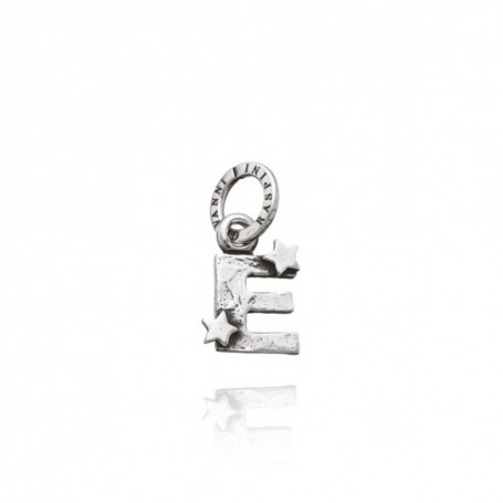 Charm Giovanni Raspini Lettera  E Con Stelle Argento