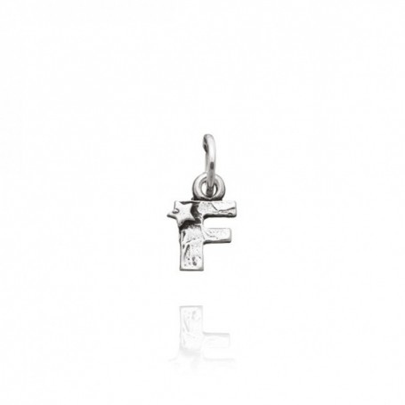 Charm Giovanni Raspini Lettera F Con Stelle Argento
