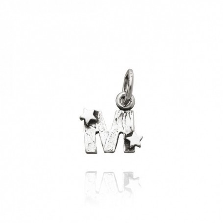 Charm Giovanni Raspini Lettera M Con Stelle Argento