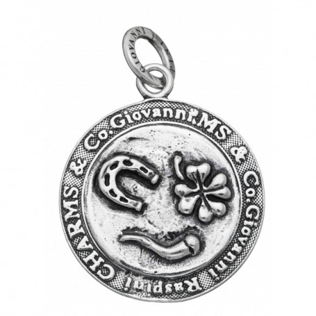 Charm Giovanni Raspini Moneta con Amuleti
