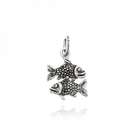 Charm Giovanni Raspini Pesci Argento