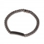 Bracciale Mano j linea Groumette con Targa