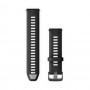 Garmin Cinturino In Silicone Nero E Grigio