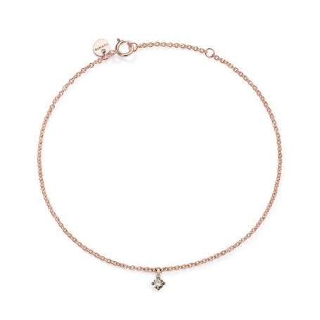 Burato Gioielli Bracciale Brown Solitaire