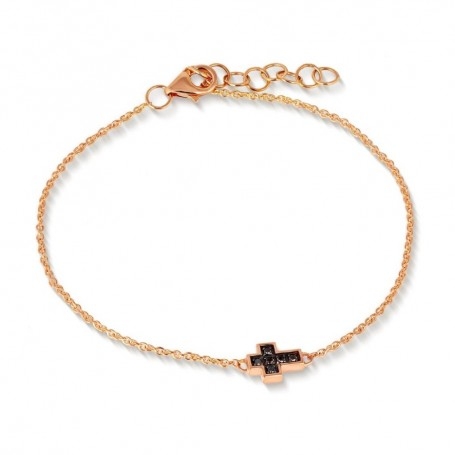 Bracciale In Oro Con Croce Di Diamanti