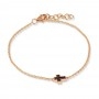 Bracciale In Oro Con Croce Di Diamanti