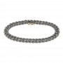 Bracciale ManoJ In Titanio e Diamanti Brown